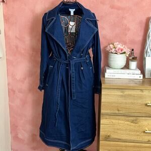Denim Trench Coat